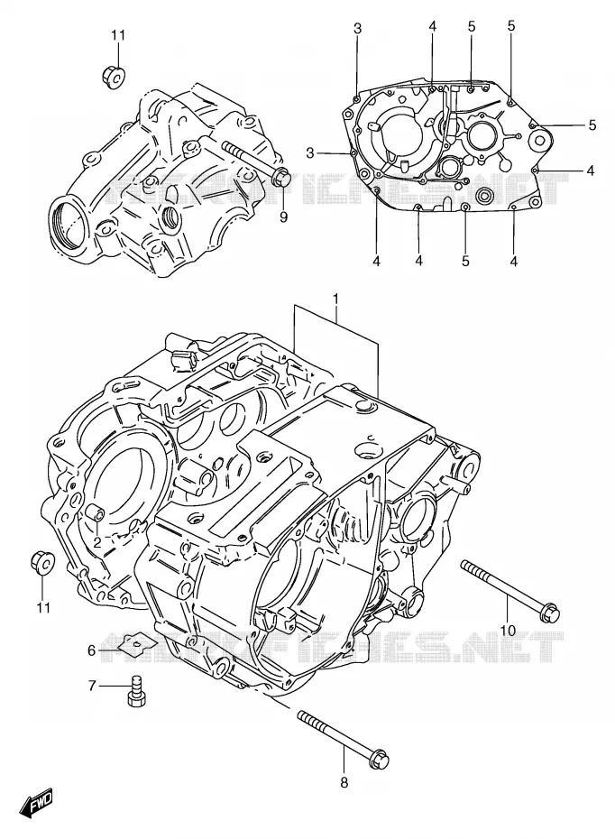 CASING (GS125UX/UY) Suzuki MOTO 125 GS 2000  GS125SUY(E71)