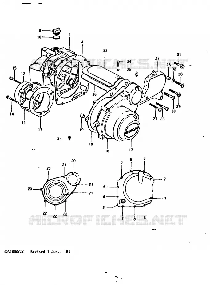 CASING Suzuki MOTO 1000 GS 1980  GS1000GT(X/T)
