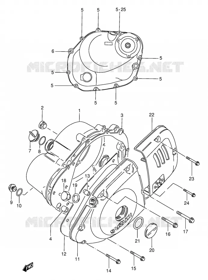 CASING Suzuki MOTO 125 GN 1992  GN125EN(E1)