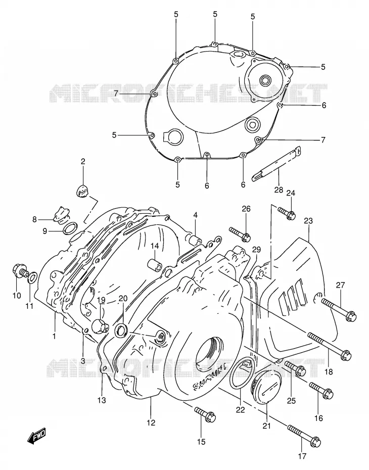 CASING Suzuki MOTO 250 GN 1990  GN250L(E2)