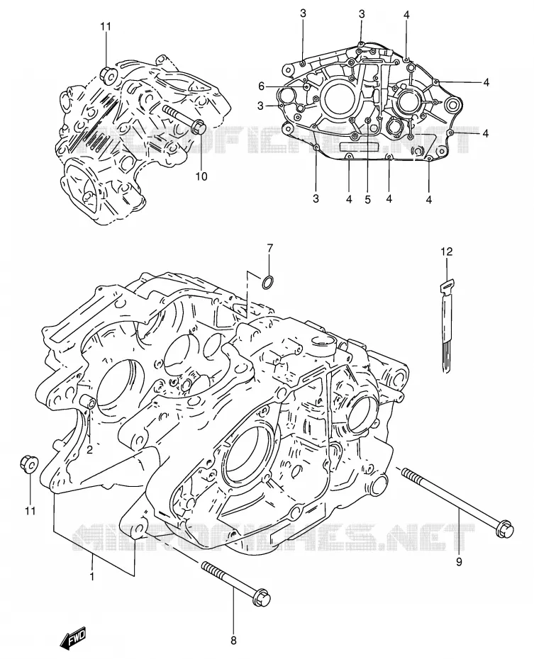 CASING Suzuki MOTO 250 GN 1993  GN250P(E2)