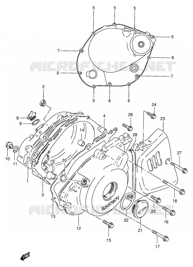 CASING Suzuki MOTO 250 GN 2000  GN250EY(E2)