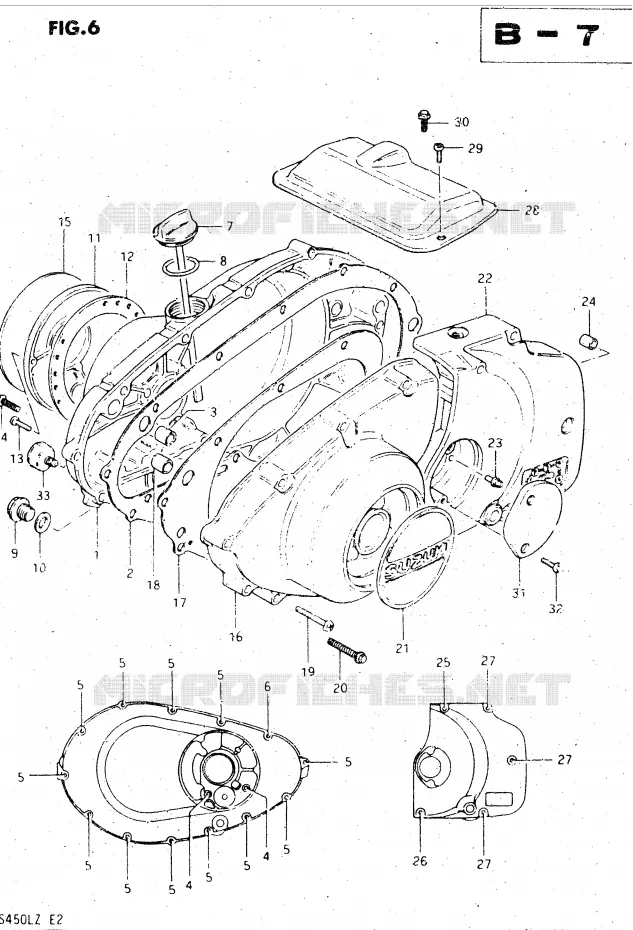 CASING Suzuki MOTO 450 GS-L 1999  GS450LX(E2)