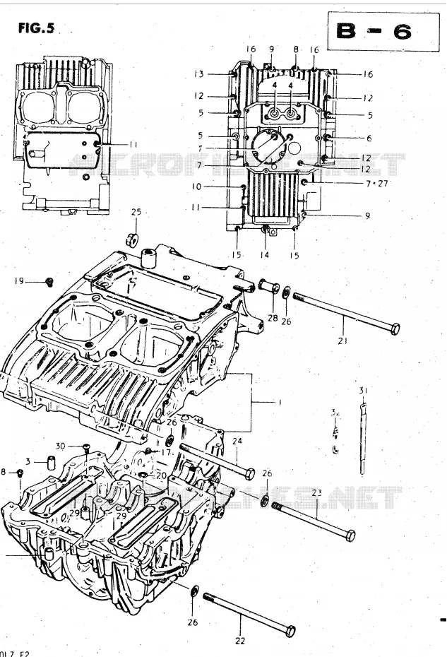 CASING Suzuki MOTO 450 GS-L 1999  GS450LX(E2)