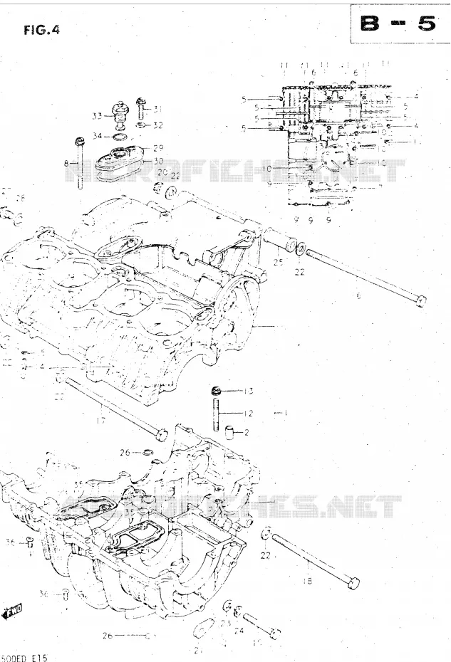 CASING Suzuki MOTO 500 GS-E 1982  GS500EZ(Z/D)