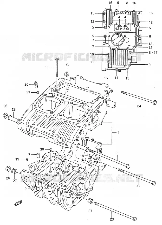 CASING Suzuki MOTO 500 GS-E 1991  GS500EUM(E28)