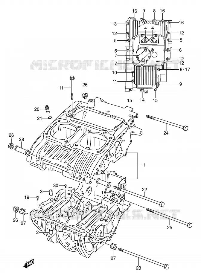 CASING Suzuki MOTO 500 GS-E 1993  GS500EP(E2)