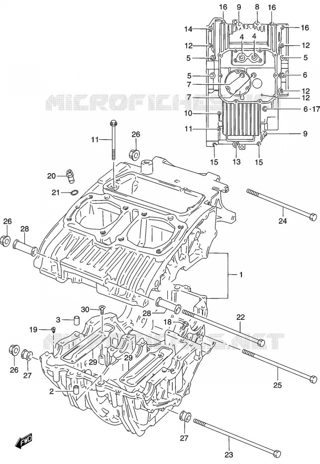 CASING Suzuki MOTO 500 GS-E 2003  GS500HK3(P19)