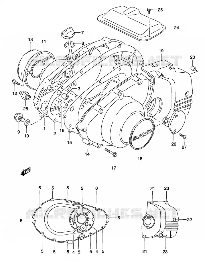 CASING Suzuki MOTO 500 GS-F 2004  GS500FK4(P19)