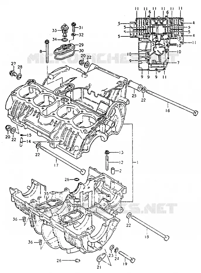 CASING Suzuki MOTO 550 GS 1981  GS550LX
