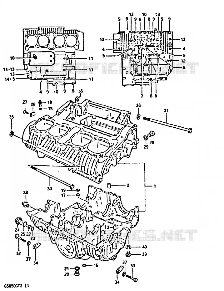 CASING Suzuki MOTO 650 GS 1982  GS650GTZ(X/Z)