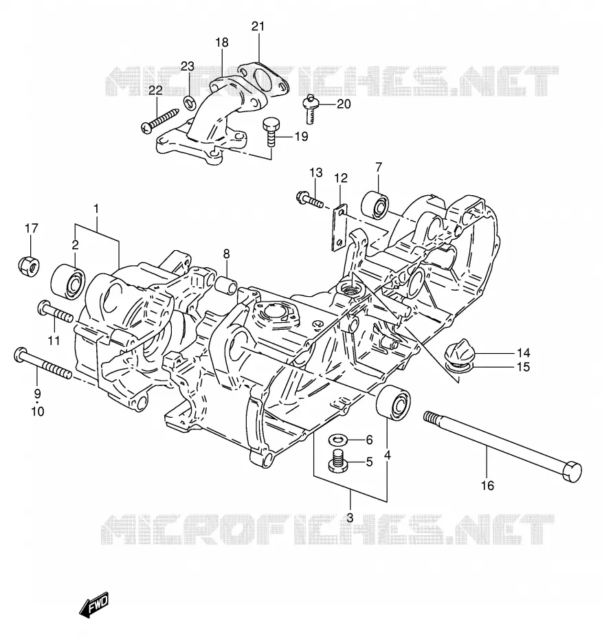 CASING Suzuki SCOOTER 50 FZ 1986  FZ50G(E1)