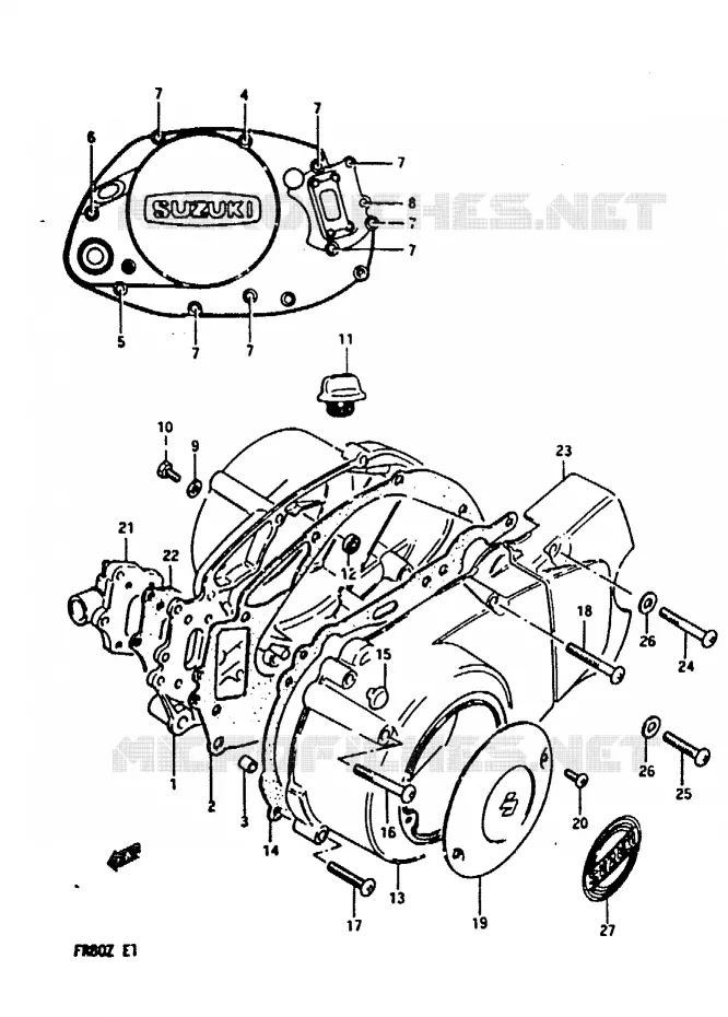 CASING Suzuki SCOOTER 80 FR 1982  FR80Z
