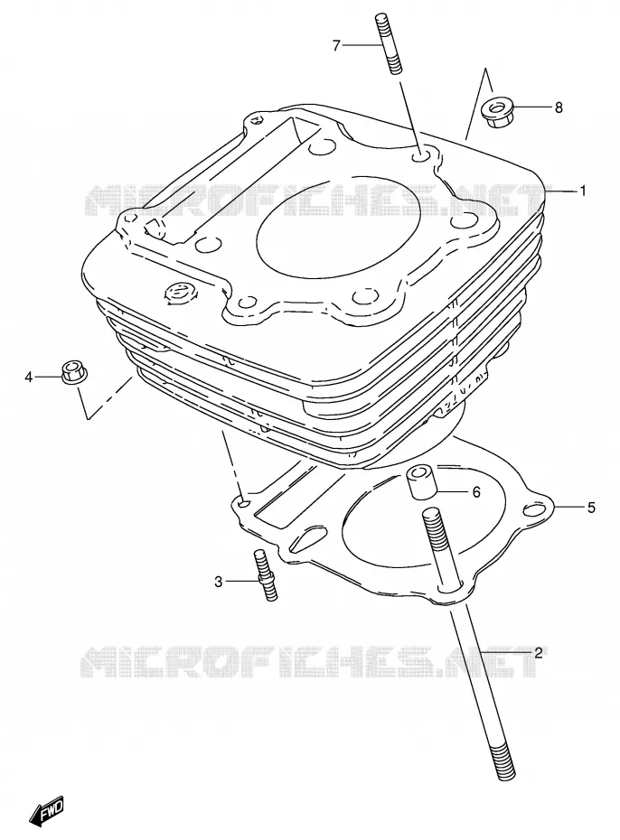 CILINDER Suzuki MOTO 250 GN 1991  GN250EM(E2)