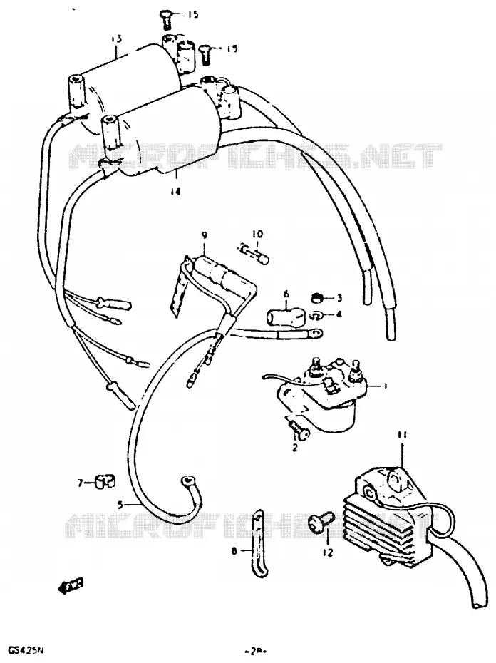 ELEKTRISCH Suzuki MOTO 425 GS 1992  GS425EN(N)