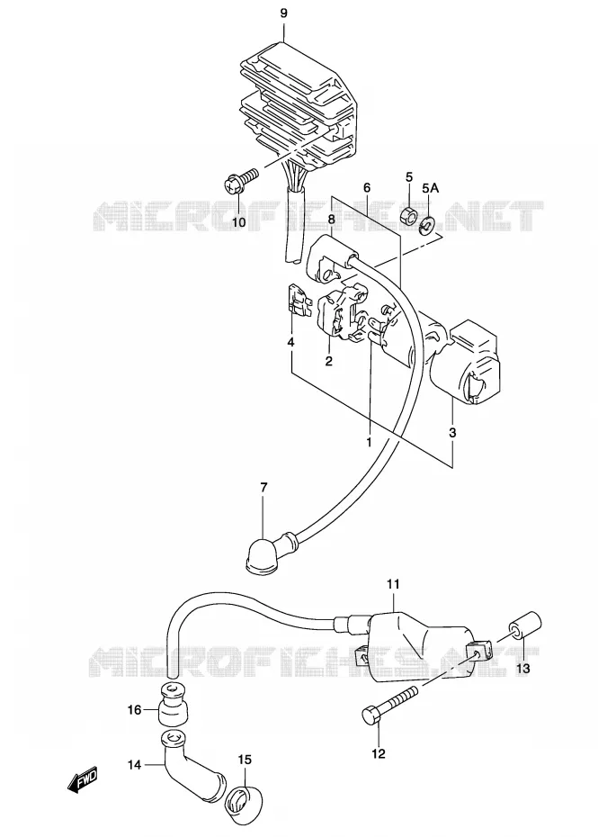 ELEKTRISCH Suzuki MOTO 500 GS-F 2004  GS500FUK4(P19)