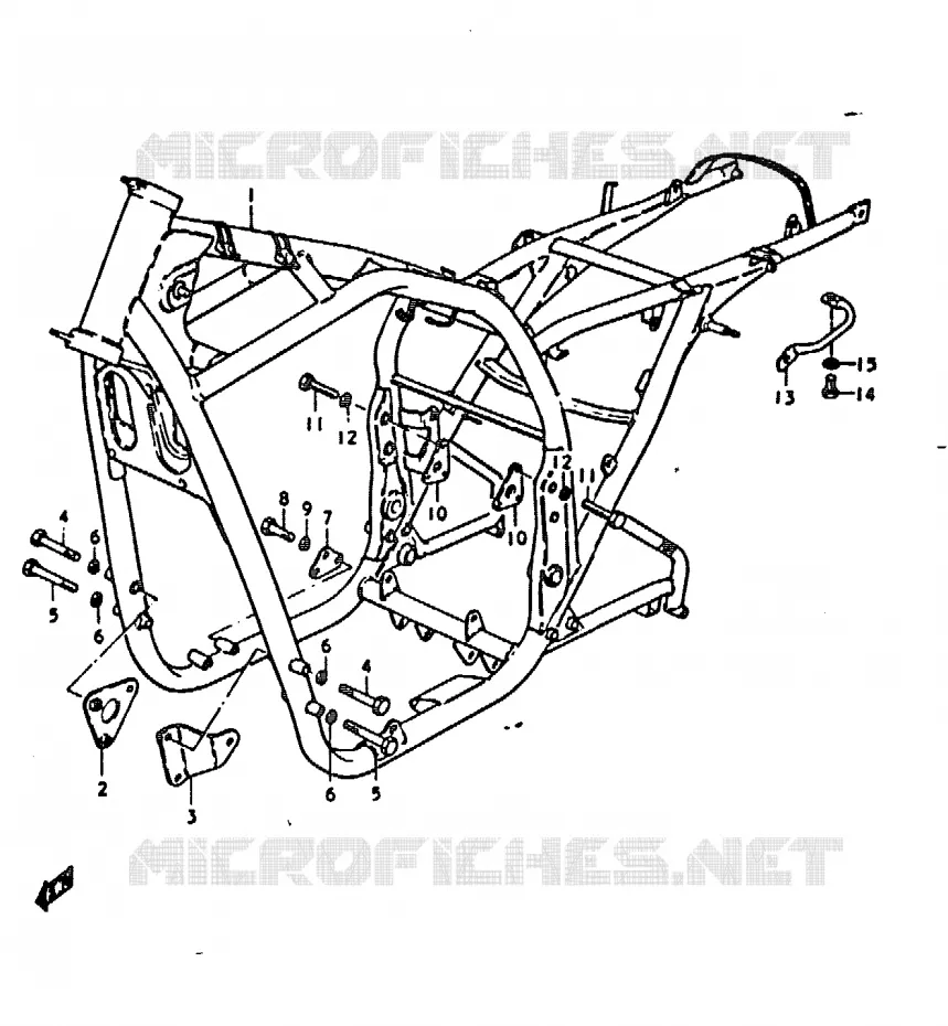 FRAME Suzuki MOTO 1000 GS 1979  GS1000N(C/N)