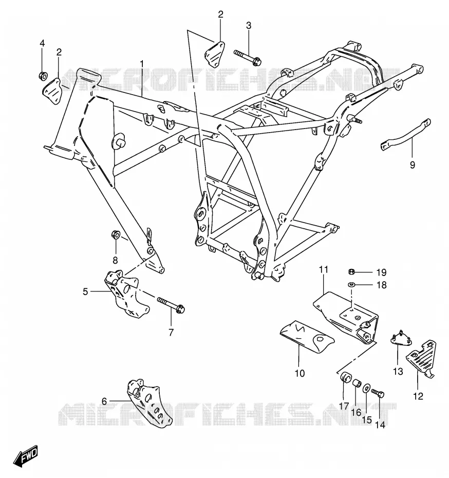 FRAME Suzuki MOTO 125 GS 1982  GS125EZ(E1)