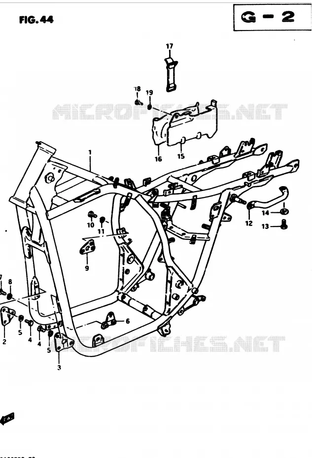 FRAME Suzuki MOTO 450 GS-S 1983  GS450SD(2/Z/D)