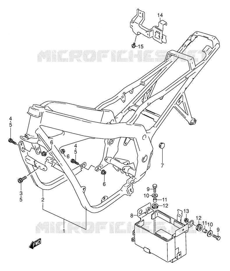FRAME Suzuki MOTO 500 GS-E 1994  GS500ER(E2)