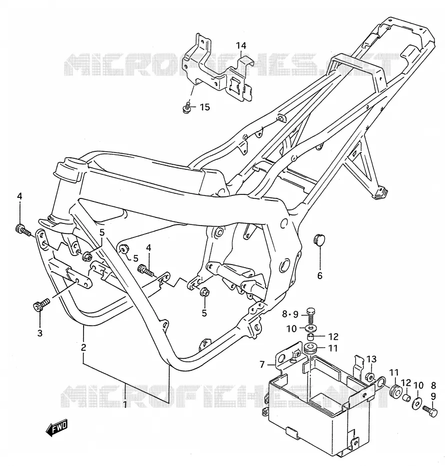FRAME Suzuki MOTO 500 GS-E 1995  GS500EUS(E28)