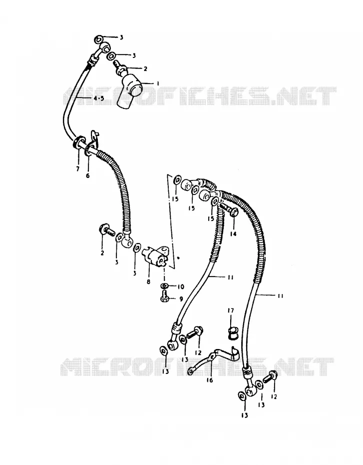FRONT REMSLANG Suzuki MOTO 1000 GS 1980  GS1000HT(T)