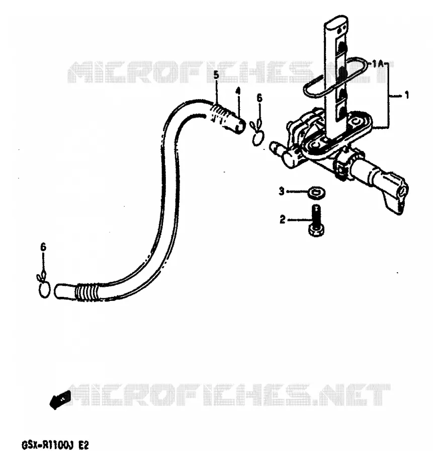 FUEL COCK Suzuki MOTO 1100 GSX-R 1988  GSX-R1100J(G/H/J)