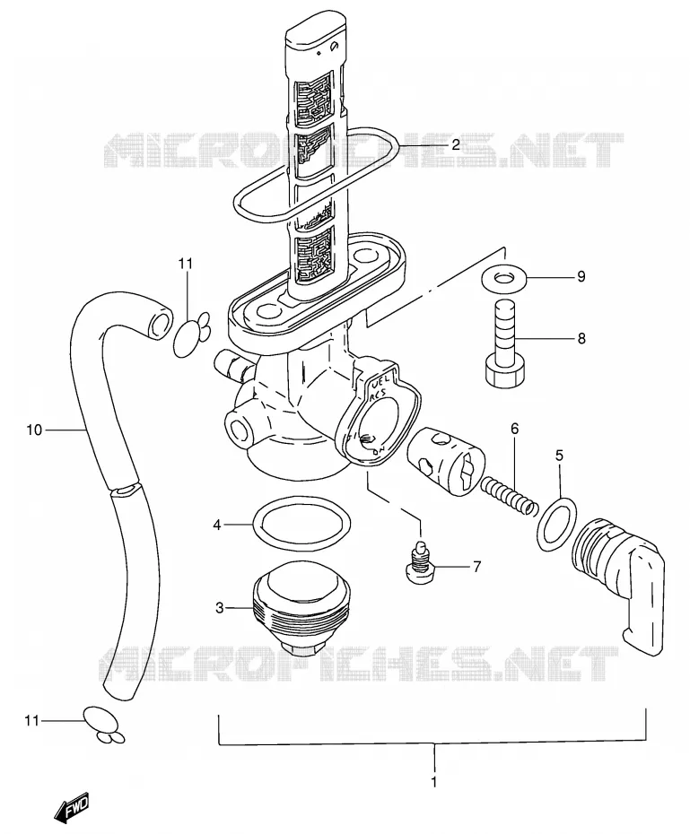 FUEL COCK Suzuki MOTO 125 GN 1991  GN125M(E1)
