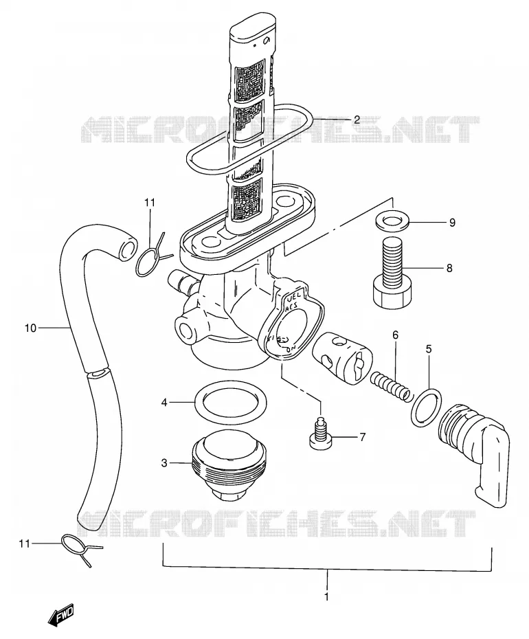 FUEL COCK Suzuki MOTO 250 GN 1991  GN250EM(E2)
