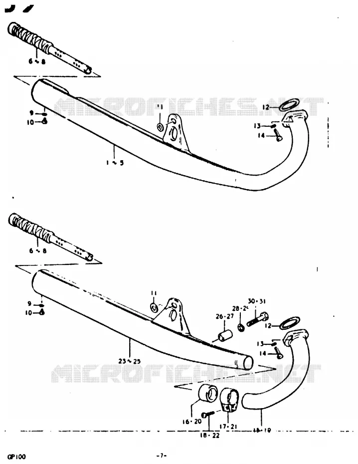 GELUIDDEMPER Suzuki MOTO 100 GP 1978  GP100UC(C/N)