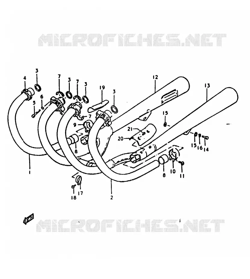 GELUIDDEMPER Suzuki MOTO 1000 GS 1979  GS1000HN(C/N)