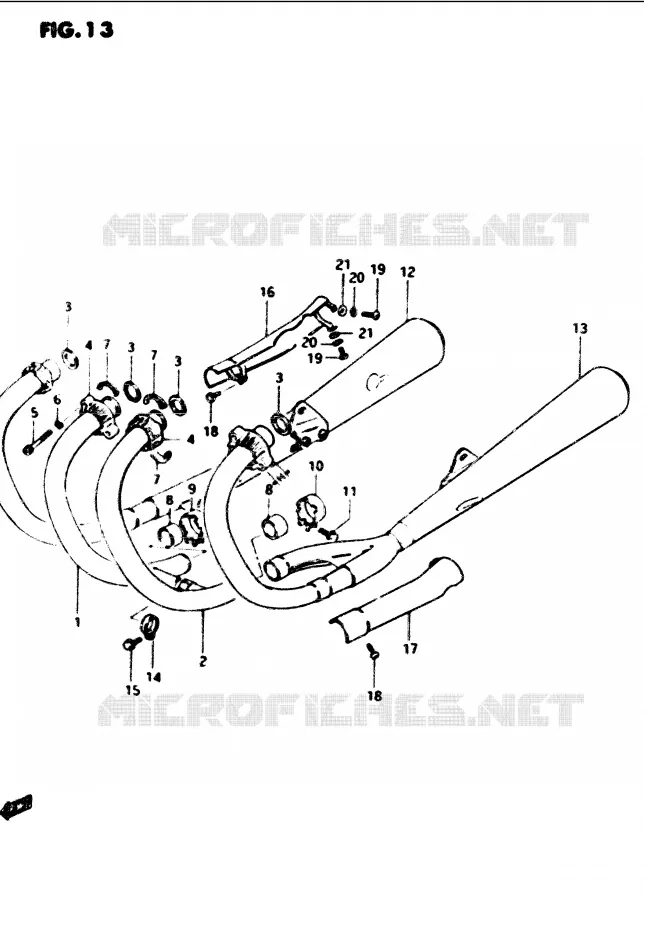 GELUIDDEMPER Suzuki MOTO 1100 GS-G 1985  GS1100GF(E/F/G)
