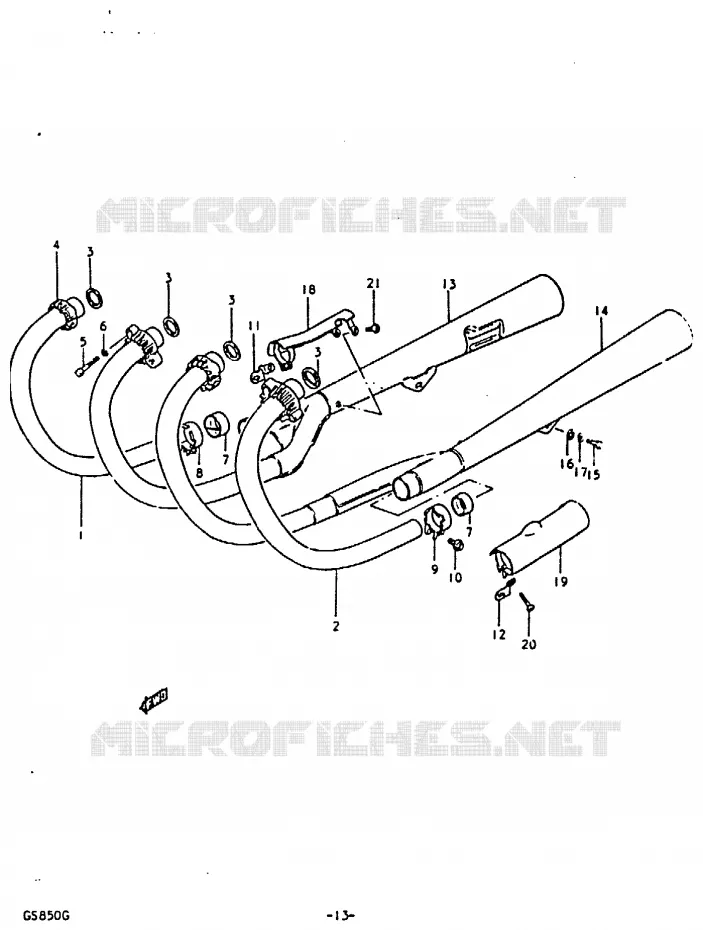 GELUIDDEMPER Suzuki MOTO 850 GS 1986  GS850G