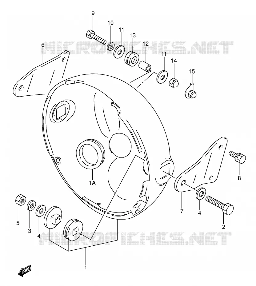 HEADLIGHT BOWL (MODELE K/L/M/N/P) Suzuki MOTO 500 GS-E 1995  GS500ES(E2)