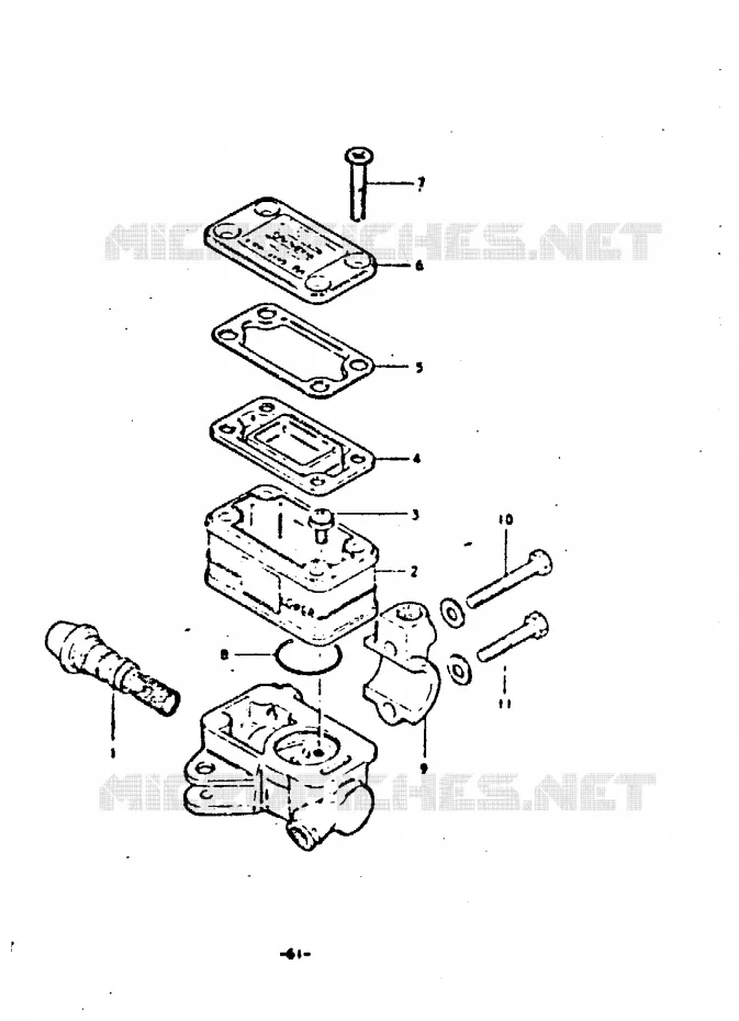 HOOFDREMCILINDER (SIMPLE DISQUE) Suzuki MOTO 550 GS 1980  GS550DT(T)