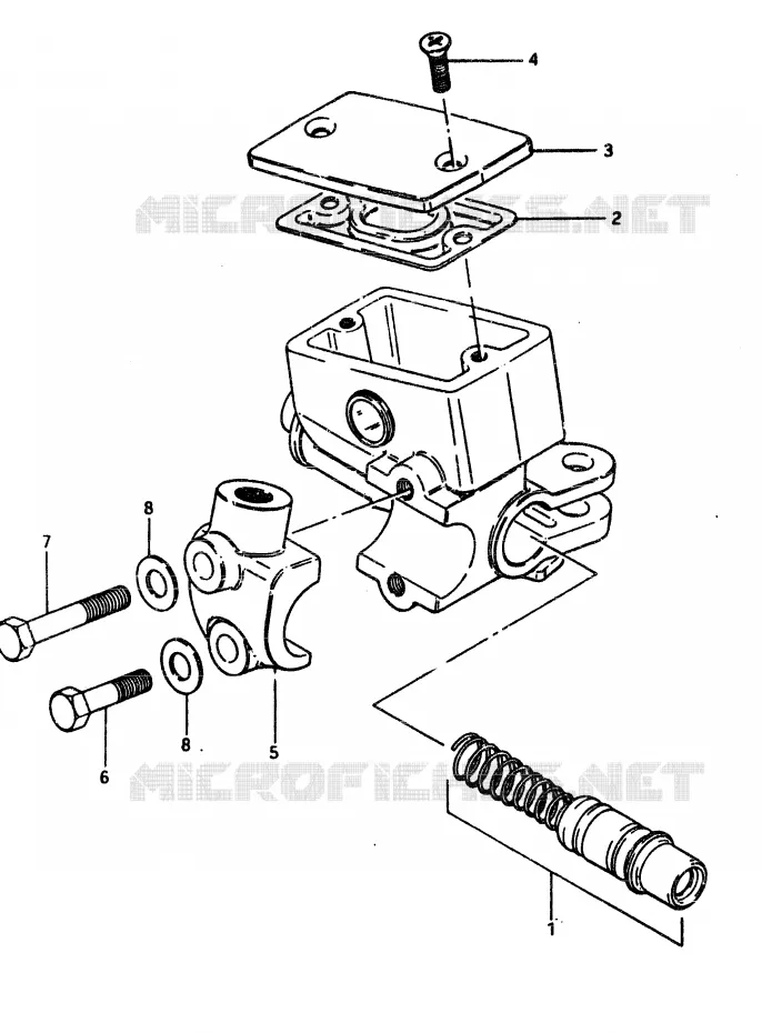 HOOFDREMCILINDER Suzuki MOTO 450 GS-L 1983  GS450LD