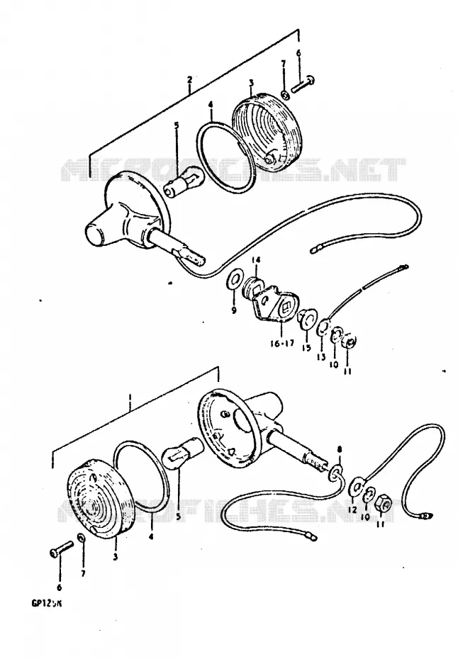 INDICATOREN (E10) Suzuki MOTO 125 GP 1992  GP125UN(C/N)