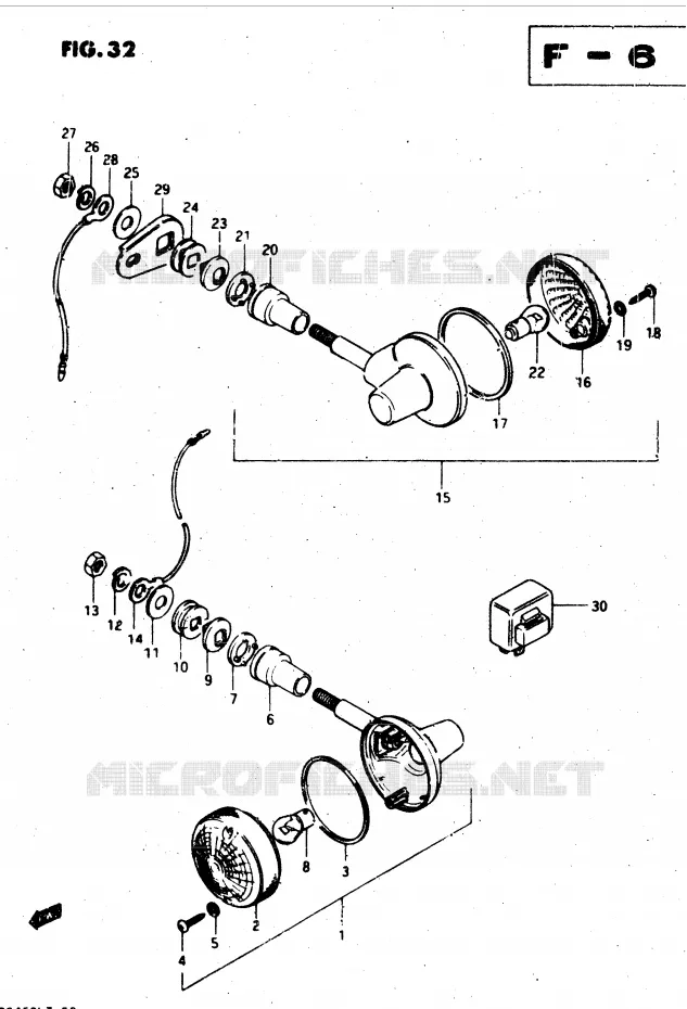 INDICATOREN (E34) Suzuki MOTO 450 GS-L 1999  GS450LX(E2)