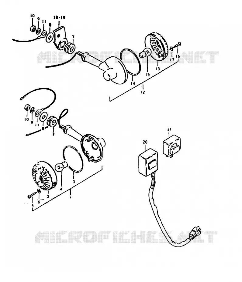 INDICATOREN (E39) Suzuki MOTO 1000 GS 1980  GS1000ET(T)