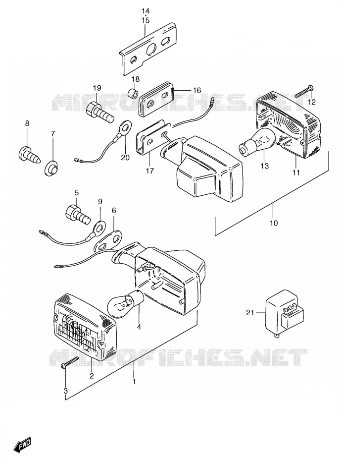 INDICATOREN (GS125ESX/ESY E1,E71,GS125X,GS125UX/UY) Suzuki MOTO 125 GS 2000  GS125UY(E71)