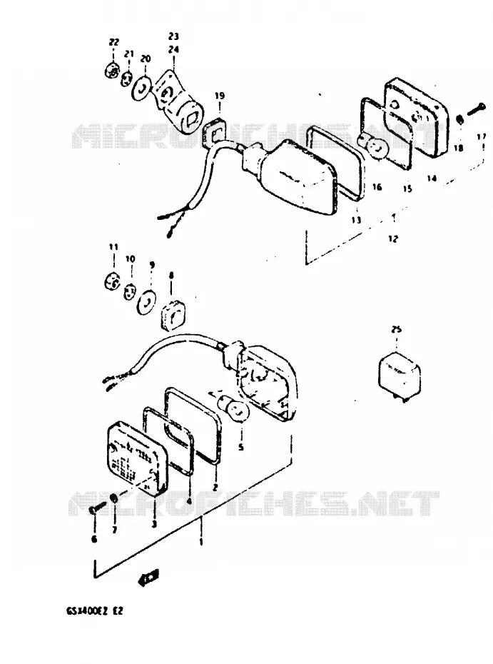 INDICATOREN Suzuki MOTO 400 GSX 1982  GSX400SZ