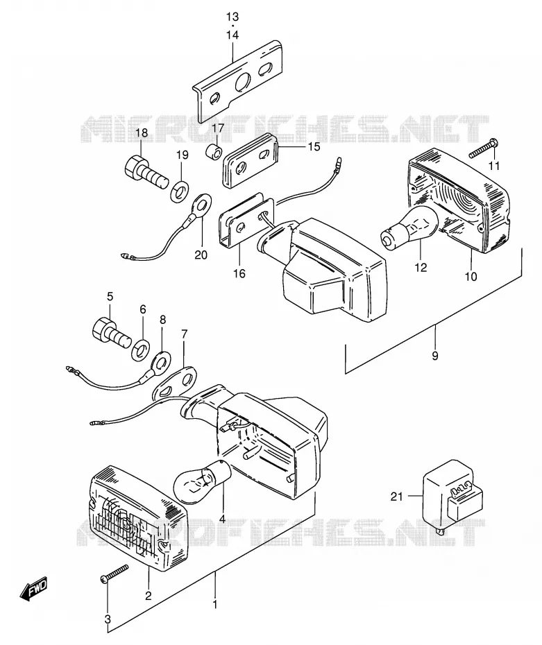 INDICATOREN (VOIR NOTE) Suzuki MOTO 125 GS 1983  GS125D(E1)