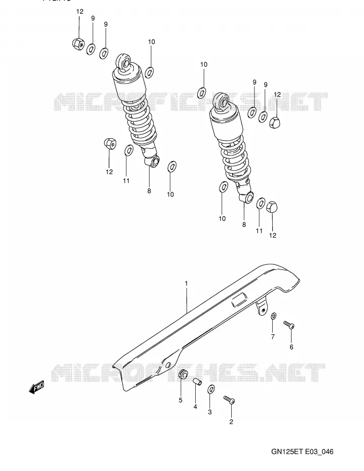 KETTINGKAST Suzuki MOTO 125 GN 1991  GN125EM(E3)