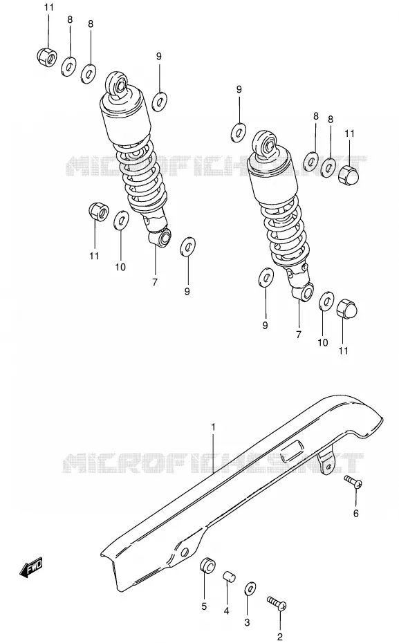 KETTINGKAST Suzuki MOTO 125 GN 1998  GN125EW(E28)