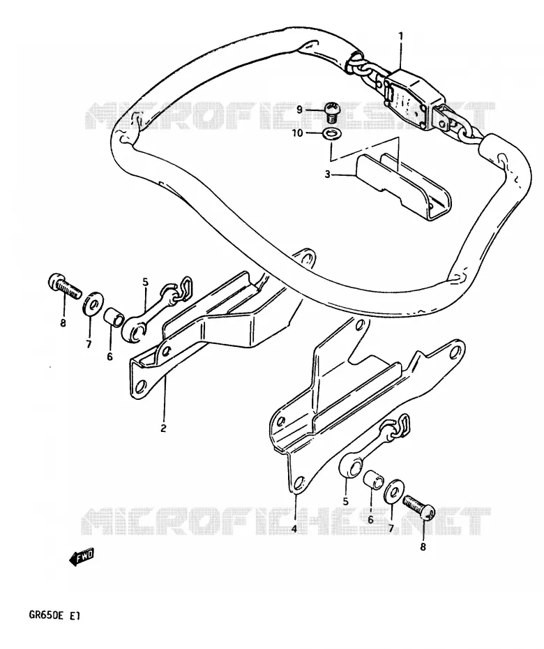 KETTINGSLOT Suzuki MOTO 650 TEMPTER 1983  GR650D(D/E)