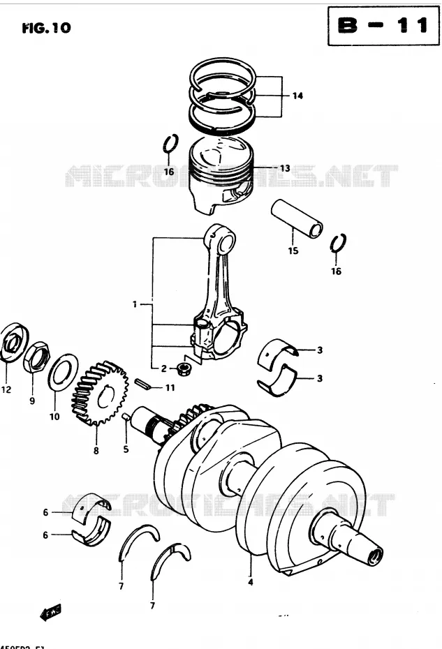 KRUKAS Suzuki MOTO 450 GS-E 1983  GS450ED2(2/Z/D)
