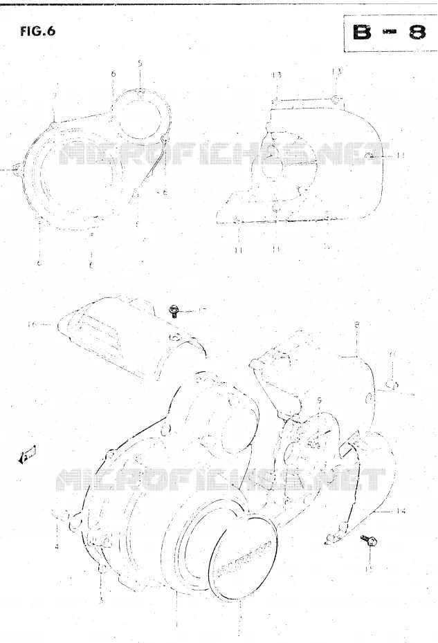 LEFT CARTERDEKSEL Suzuki MOTO 500 GS-E 1983  GS500ED(Z/D)