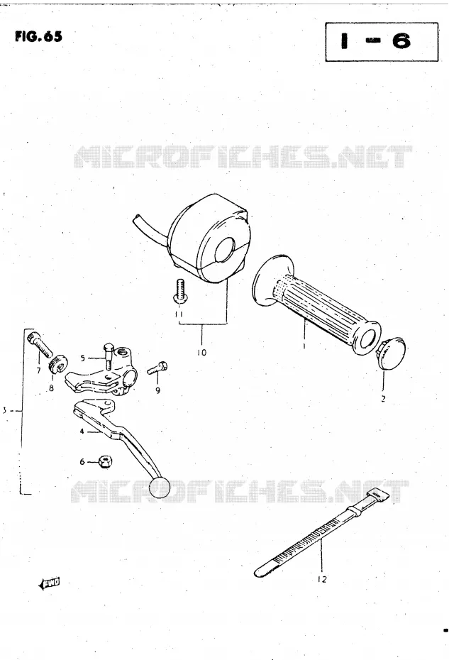 LINKER HANDGREEP (MODELE Z) Suzuki MOTO 450 GS-L 1999  GS450LX(E2)