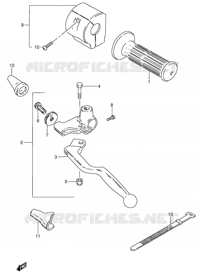 LINKER HANDGREEP Suzuki MOTO 250 GN 1989  GN250K(E2)