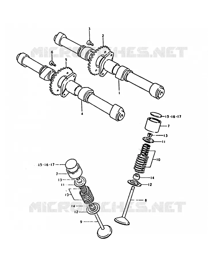 NOKKENAS - VALVES Suzuki MOTO 1000 GS 1979  GS1000S